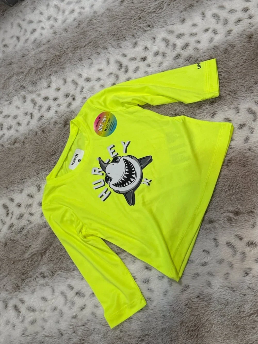 NWT! Hurley shark rashguard swim trunks set baby boys 12 months beach summer